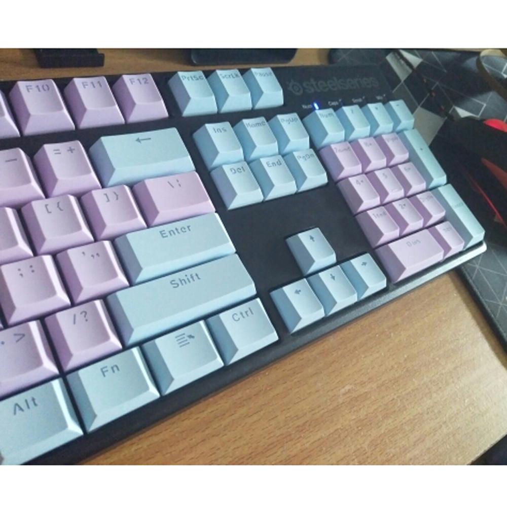 Translucent Double Shot PBT 104 KeyCaps Backlit For Cherry MX Keyboard Switch