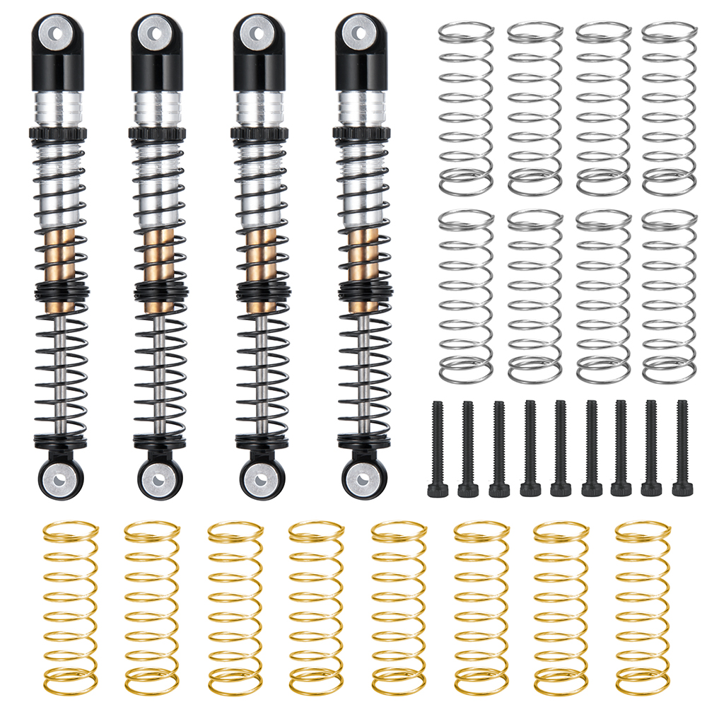 YEAHRUN 31/32/39, 5/43/48/53mm amortiguador de aleación de aluminio para Axial SCX24 1/24 RC coche camión actualización piezas Accesorios