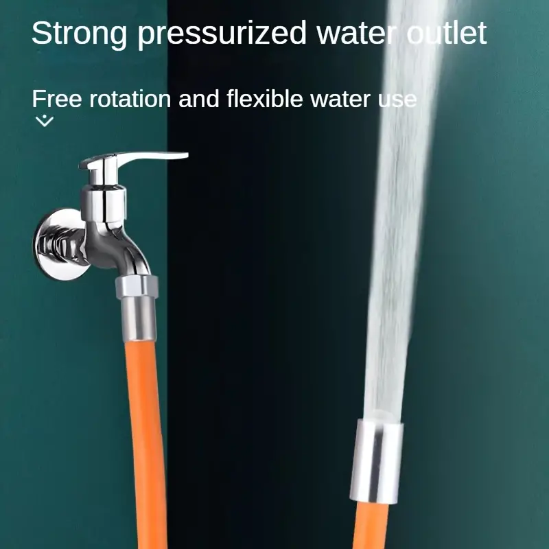 Flexibele kraanverlenger met 360° ° Rotatie, universele waterkraan rubberen verlengbuis, anti-spatontwerp voor gemakkelijke watervloer
