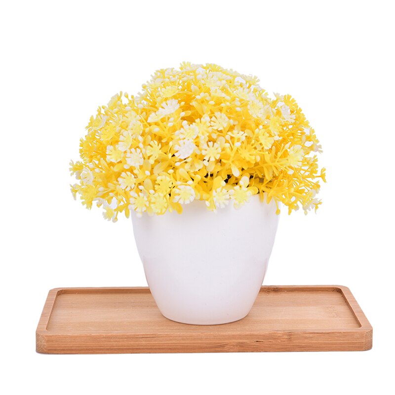 Decoratie knutselen bamboe ronde borden bureaublad bonsai potten potten trays basis bloempotten bamboe standaard