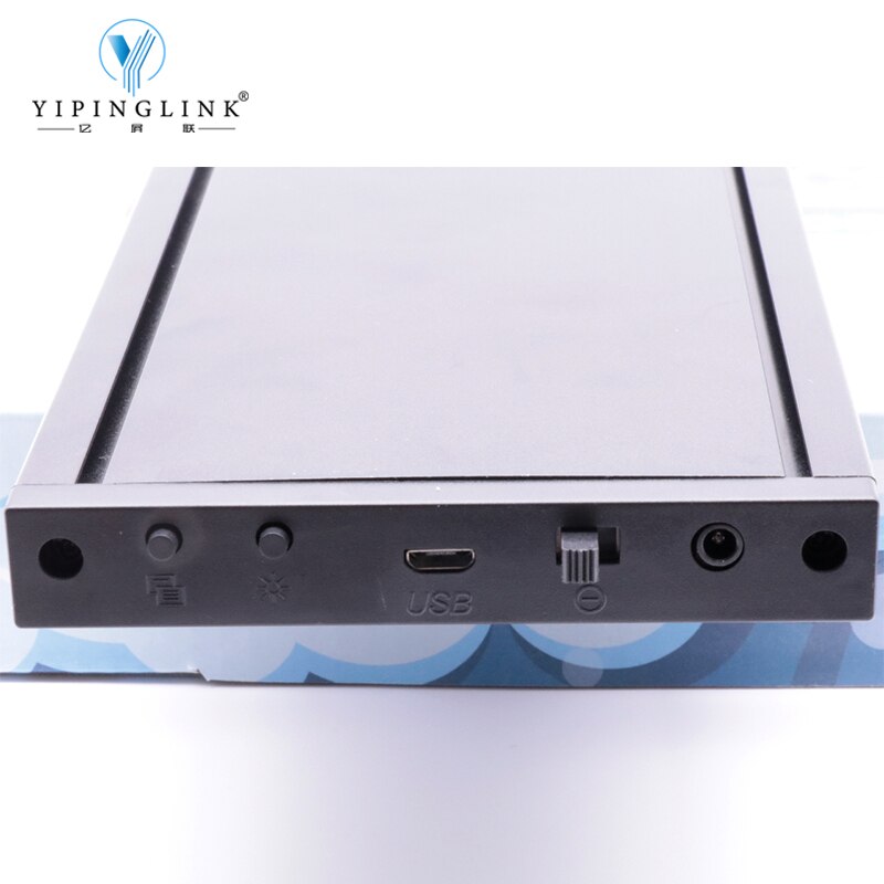 34CM WIFI programmable full color RGB LED moving sign USB charge global langauge digital light box P5 mini LED display