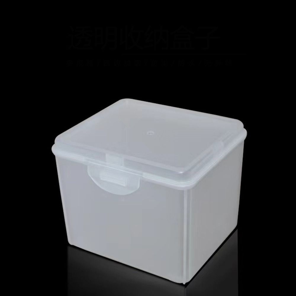 Boîte de Rangement en Plastique Transparent de Forme Rectangulaire avec Couvercle, Conteneur pour Stockage de Bijoux, Bande de Sauna
