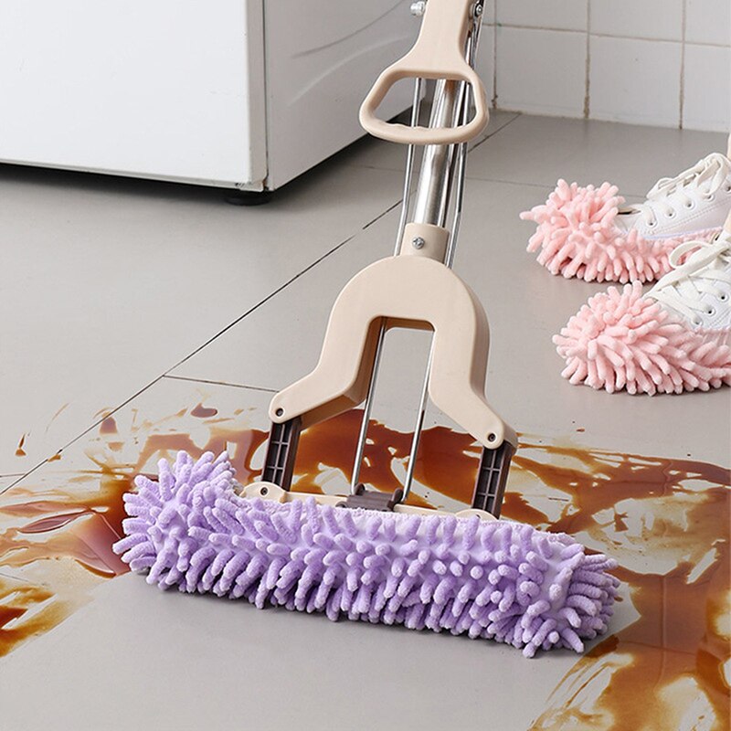 Ochine squeeze mop vloerreiniging verwijderbare en wasbare slippers luie dweil slippers vloerreinigingsslippers