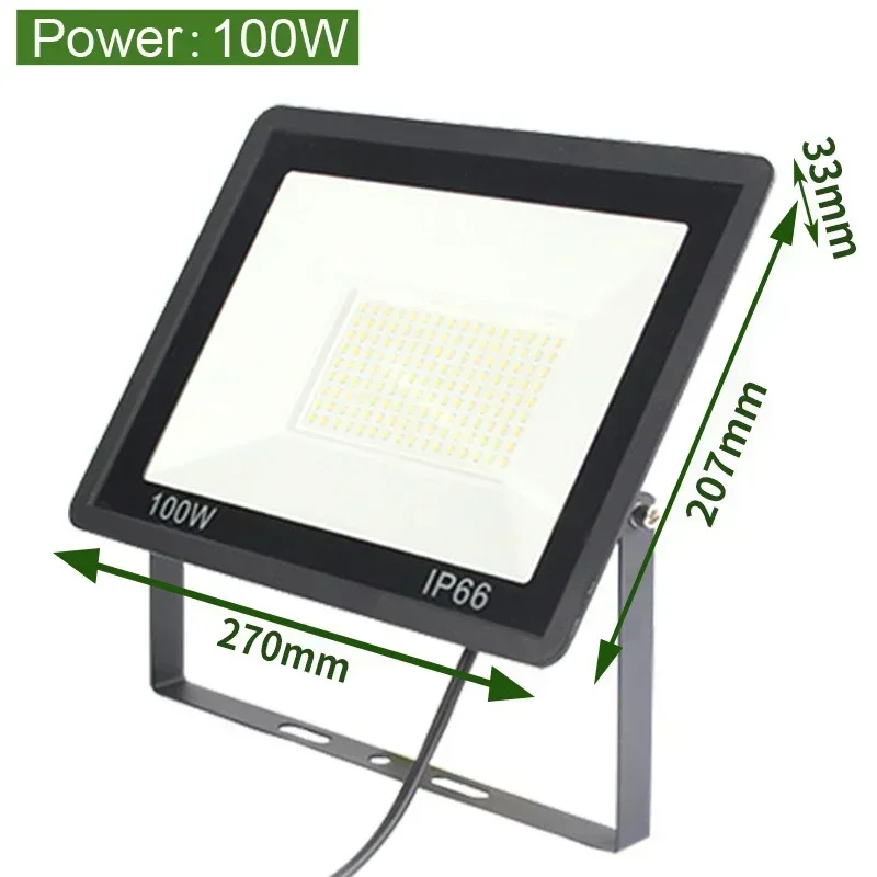 Motion Sensor LED Flood Light 50W 30W 10W AC 220V Waterproof IP65 Reflector Floodlight Lamp foco Led Exterior Spot Outdoor Light: WHITE / 20W