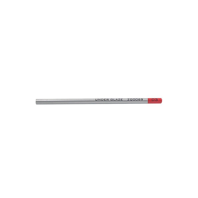 Lápiz de cerámica de colores para pintar a mano, pluma de dibujo de línea, lisa, en blanco, herramientas de cerámica: Red