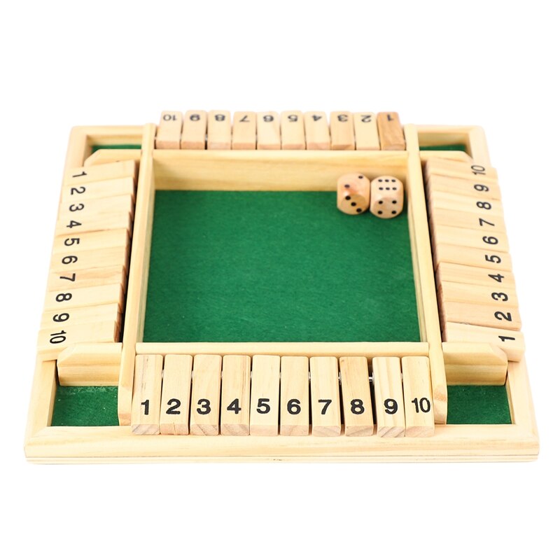 4 Players Digital Puzzle Board Game Shut The Box Game Set Number Drinking Games For Friends/Family