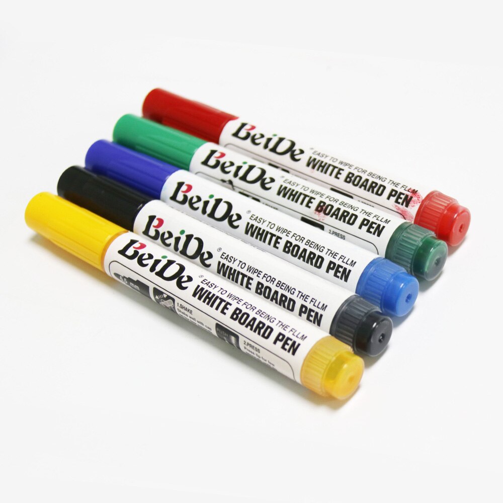 BeiDe 1 Set/10 PCS WhiteBoard Marker WhiteBoard Pen Inkt Hervulbare Pen Tip Goed Schrijven Duurzaam