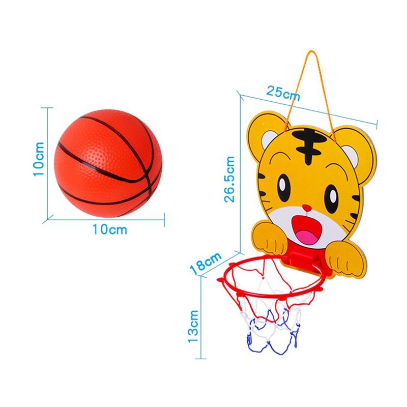 Canasta de baloncesto para niños, canasta de baloncesto de animales de dibujos animados, aro de baloncesto deportivo educativo para interiores y exteriores