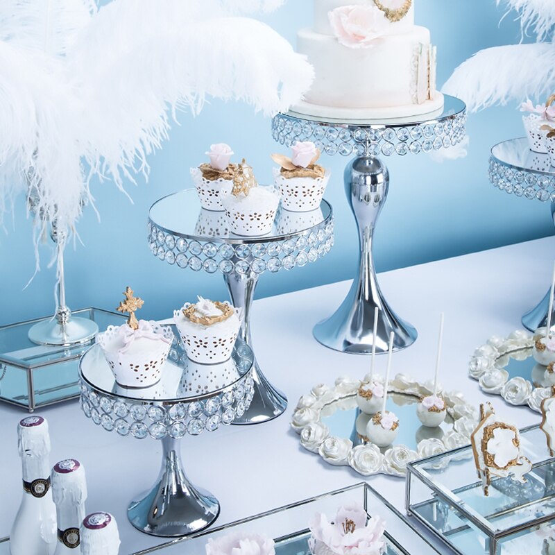 cristal métal gâteau support route plomb décoration bougeoirs mariage Dessert affichage décor plateau bureau Central chandelier