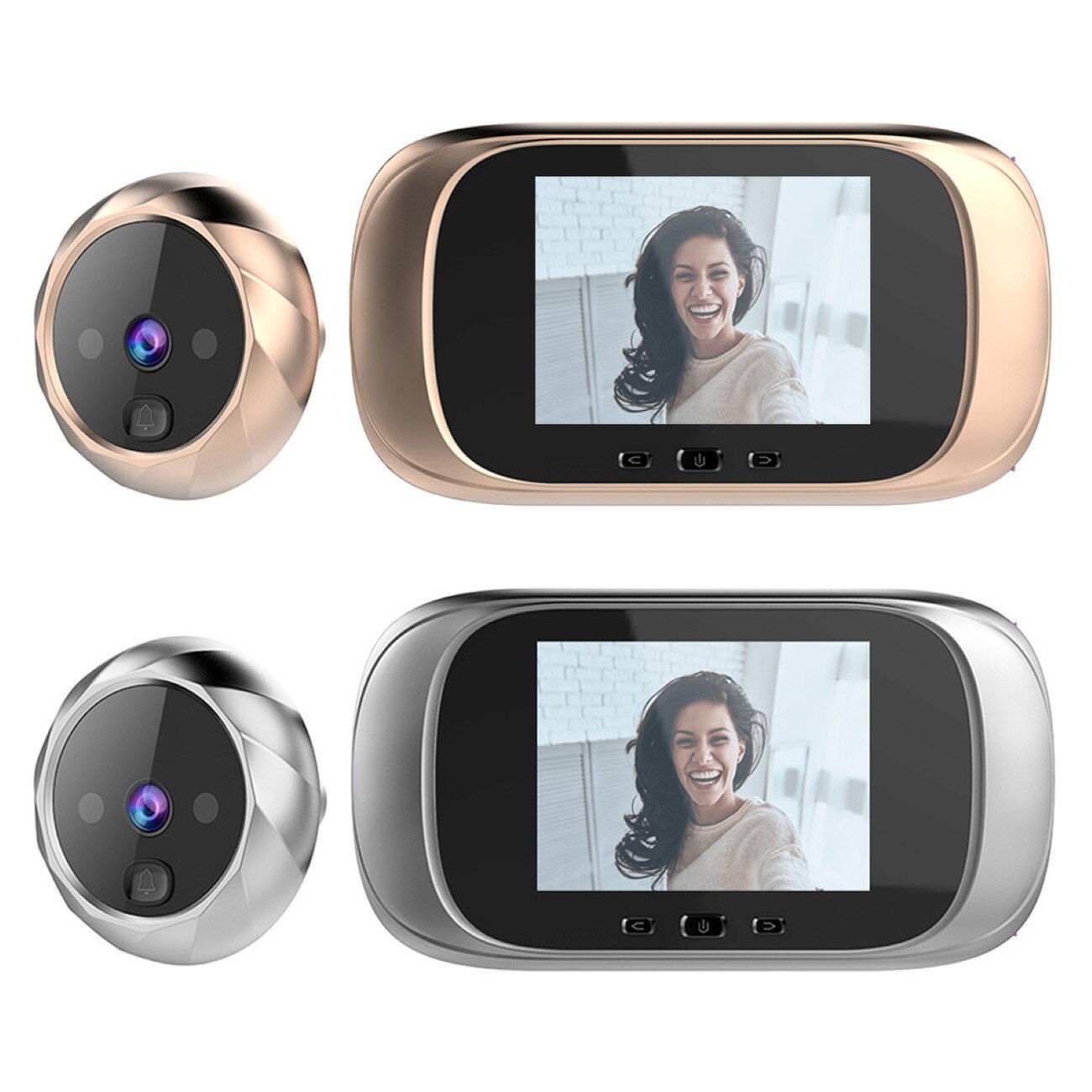 Timbre Digital con pantalla LCD a Color de 2,8 pulgadas, Electrónica inteligente, visión nocturna, para puerta, visor de cámara,