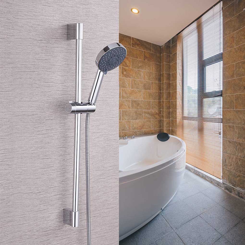 Douche Beugel Douche Rail Houder 18 ~ 25Mm Abs Chrome Douchekop Houder Verstelbare Badkamer Accessoires Universele