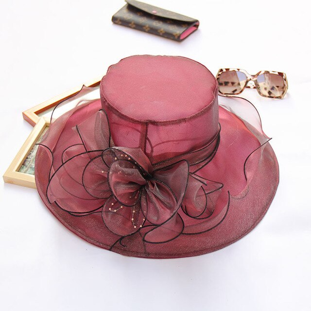 Mode Roze Blauw Bruiloft Hoeden Bruiloft Accessoires 9 Kleuren Bridal Voor Bruiden Fascinators Avond Vrouwen Elegante Formele Hoed: Red