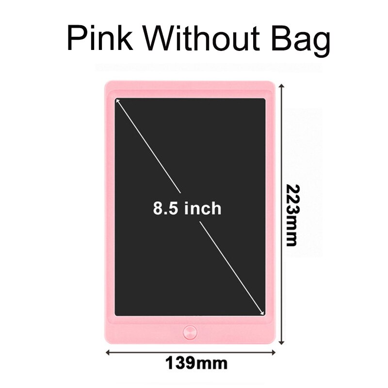 LCD escritura Tablet 8,5 10 pulgadas Digital dibujo de la tableta electrónica de escritura a mano mensaje gráficos de los niños tablero de escritura: 8.5 inch pink