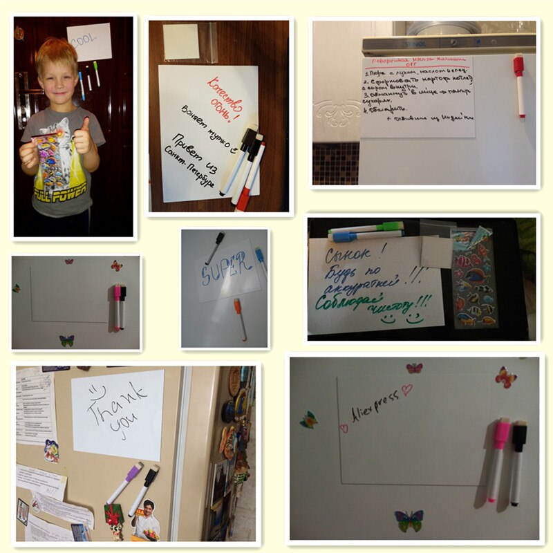Tableau blanc magnétique Flexible effaçable à sec/tableau de Message/bloc-notes/boîte de dialogue aimant/tableau blanc magnétique