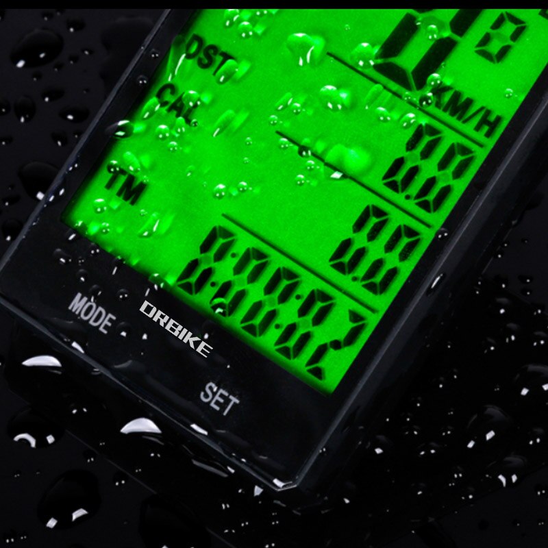 DRBIKE 2.8''Large Screen Bicycle Wireless Bicycle Computer Bike Touch Screen Speedometer Odometer Bike Rainproof Stopwatch