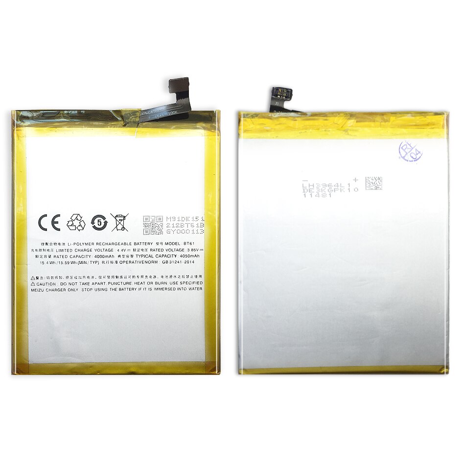 praktisch Ersatz Batterie BT61 (M) Für Meizu Meizy M3 Hinweis M681 M681H 4000mAh