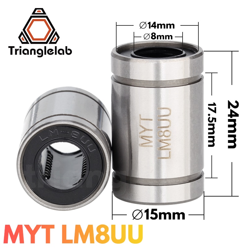Trianglelab Cest LM8UU Lange Staaf As 8X15X24MM 3d Printer Lineaire Lager Voor Reprap Anet A8 Prusa I3 MK3S 3d Printer