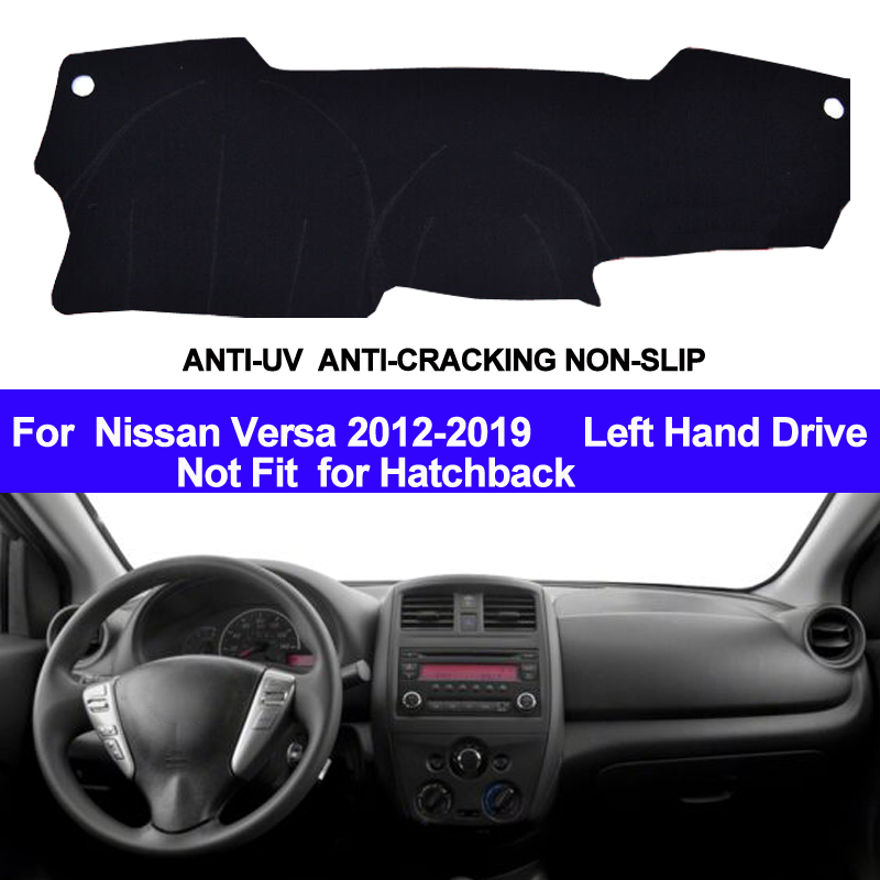 Taijs Auto Dashboard Cover Dash Mat Dash Pad Auto Dashmat Tapijt Anti-Uv Antislip Voor Nissan Versa -