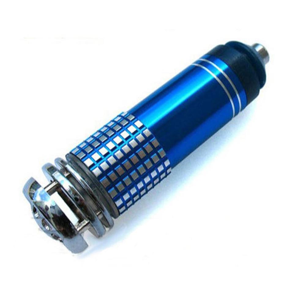 12V Car Air Purifier Universal Mini Auto Car Fresh Air Anion Ionic Purifier Oxygen Bar Ozone Ionizer Cleaner Air Humidifier: Blue