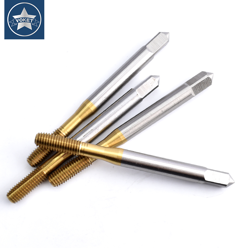 VOKET HSSE Insert STI With Tin Forming Tap ST UNC 4-40 6-32 8-32 1/4-20 UNF 10-32 Machine Screw Thread Taps