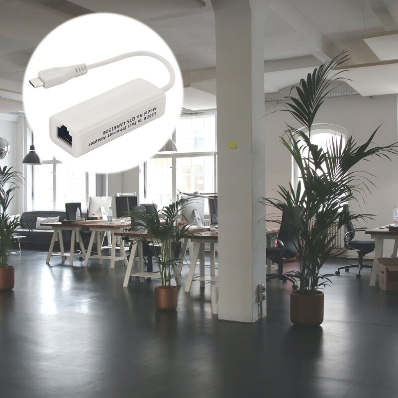 Ethernet Adapter Wired Foldable Micro USB LAN Adapter USB to 10/100 Network Port High Computer Accessories