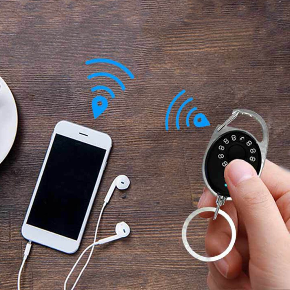 Mini-smart-outdoor-autofinder für frauen, robust, tragbar, diebstahlschutz, nachtschicht-sicherheitsalarm, bluetooth-schlüsselanhänger