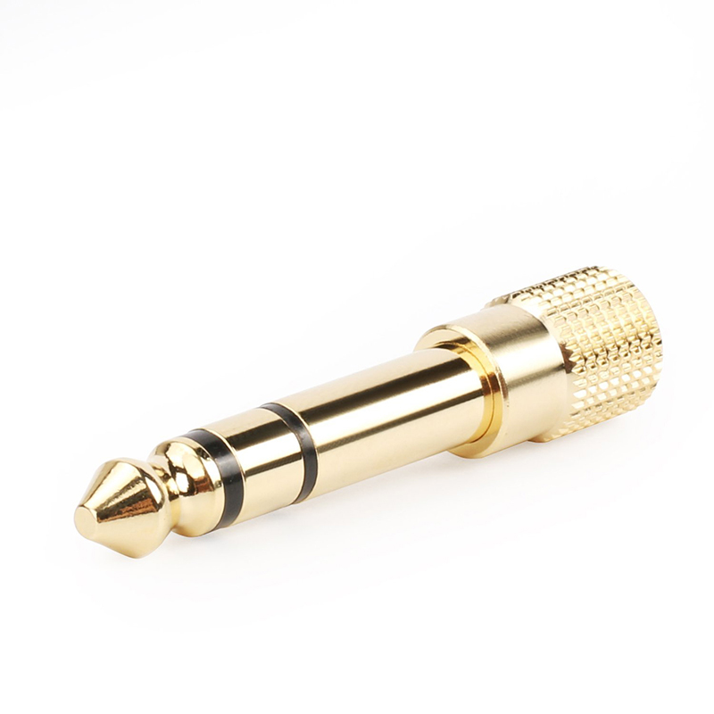 Jack 6.35mm Male To 3.5mm Female Adapter Connector Headphone Audio Adapter Amplifier Microphone AUX Cable With 6.35 3.5 MM Jack: Default Title