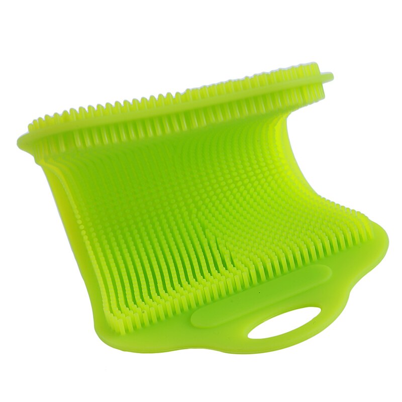 1Pc Silicone Dish Washing Sponge Scrubber Kitchen Cleaning Antibacterial Tool Dish Bowl Magic Cleaning Brush Scouring Pad Wash