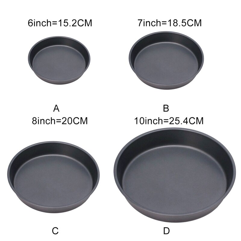 6 Inch-10 Inch Round Pizza Baking Pan DIY Baking Tray High Temperature Nonstick Mold Baking Pan For Oven Kitchen Baking Tool
