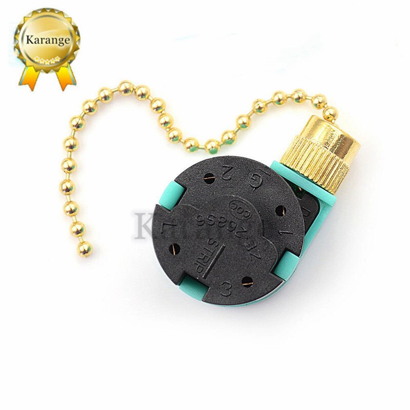 Ceiling Fan Switch 3 Speed Zing Ear 360 degree ZE-268S6 Hunter SW-A09 Green 3.7x2.7x2.3cm