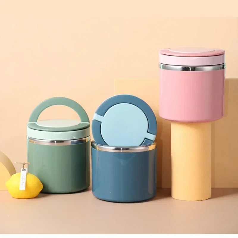 630/1000ml Food Thermal Jar Insulated Soup Cup Thermos Containers Stainless Steel Lunch Box Thermo Keep for School Children