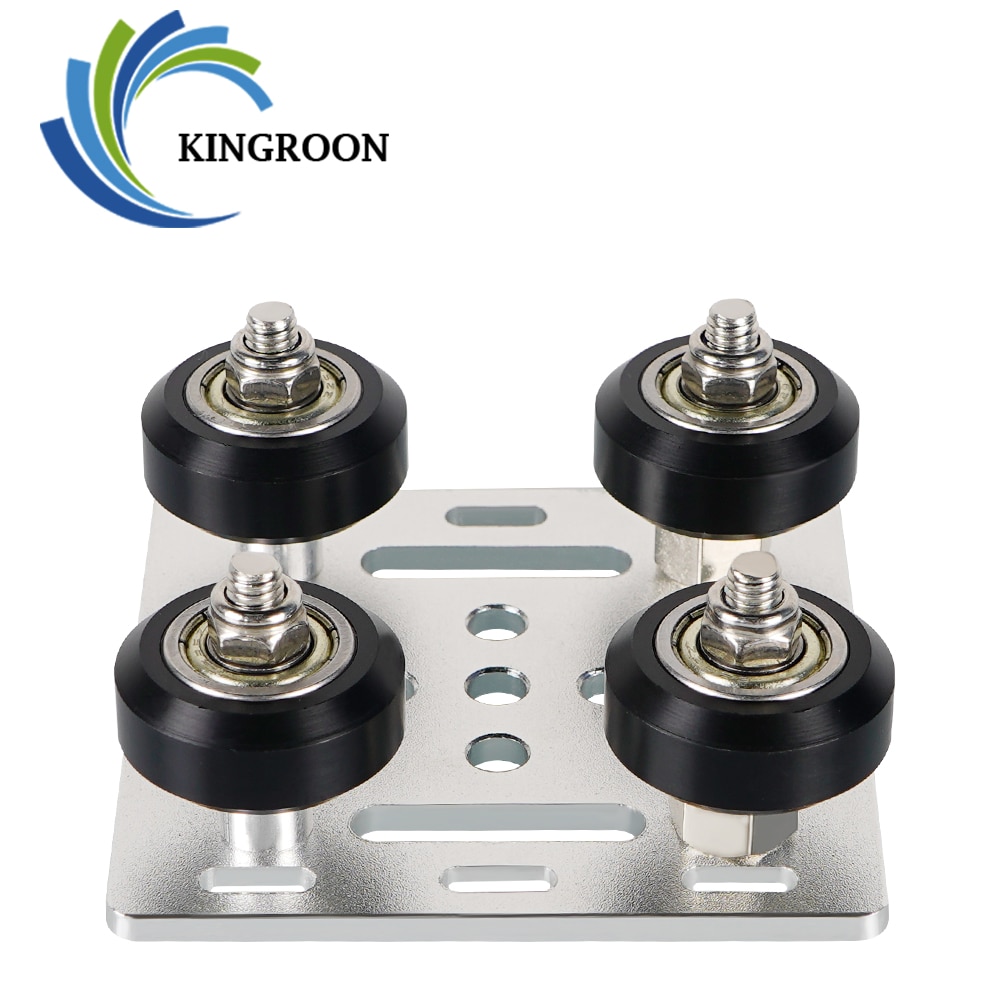 Kingroon 1Set /2040 V-Slot Aluminium Profielen Wielen 3D Printer Onderdelen Openbuilds V Gantry Plat Speciale Dia Plaat katrol