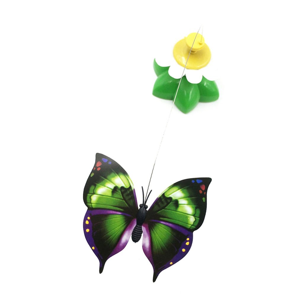 Flying Bird Toy For Cats Funny Cat Stick Cat Supplies Electric Flying Butterfly Flowers Funny Cat Toy