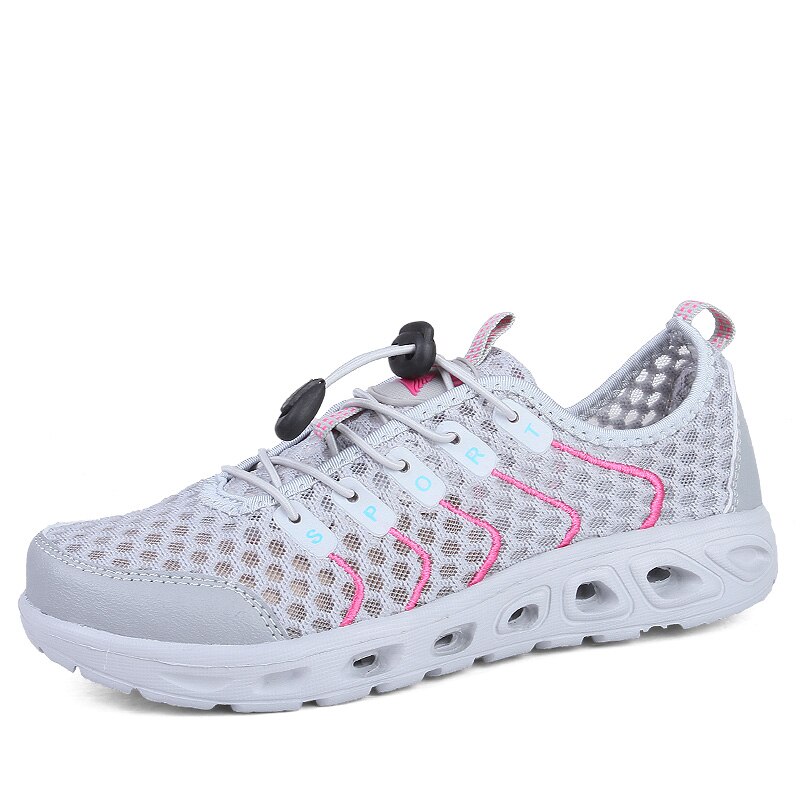 Schwimmen Upstream Schuhe Männer Frauen Fluss Schuhe Kinder Orange Strand Schnell Trocken Waten Turnschuhe Fischernetz Wasser Schuhe Größe: Rosa / 38