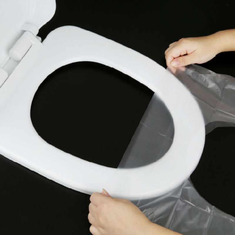 50 Stuks Wegwerp Toilet Seat Cover Waterdicht Antimicrobiële Papier Mat Pad