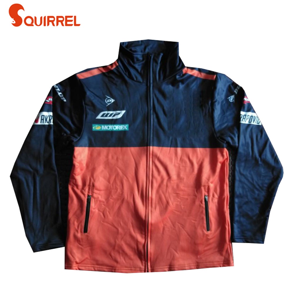 Motorcycle Motocross Pit bike Off Road Racing Team Jacket with Zipper Keep warming 2 pockets