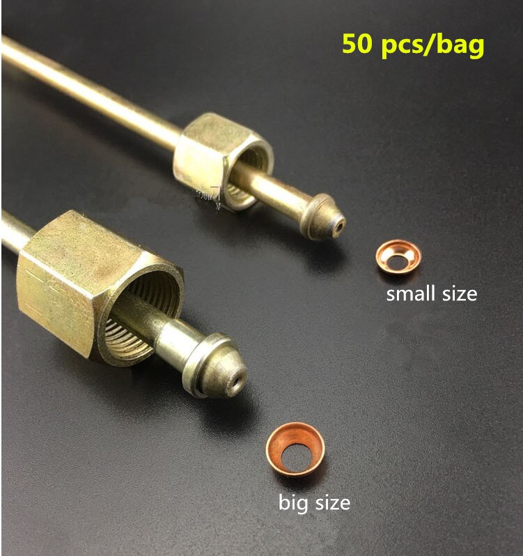 Joint conique de tuyau haute pression | 50 pièces, tube d'huile à haute pression anti-fuite d'huile