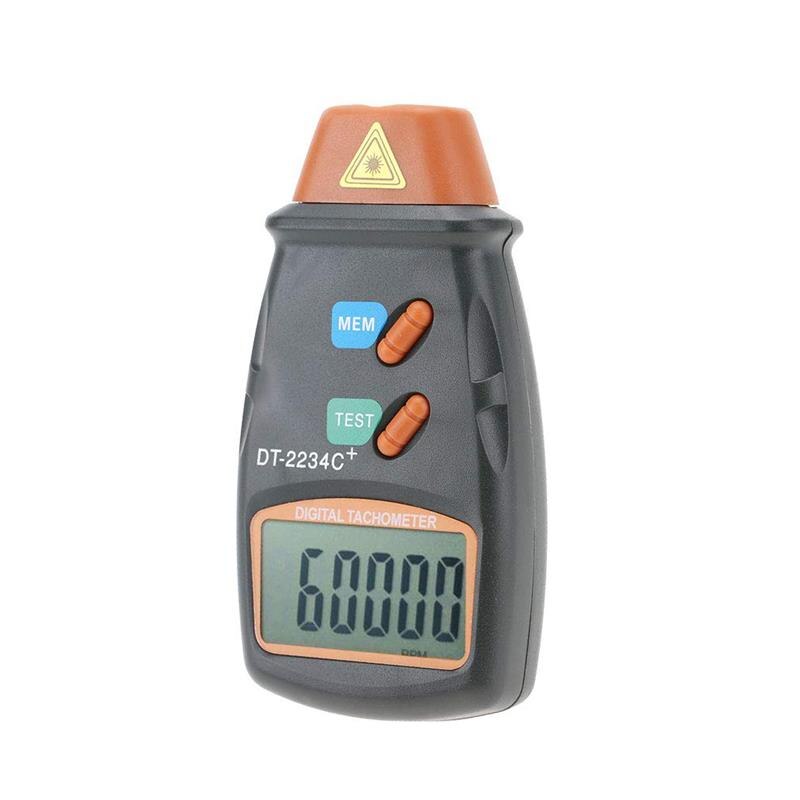 Digital Tachometer Motor Speed RPM Gauge Meter Non-contact LCD Display Tach Meter Measuring Device