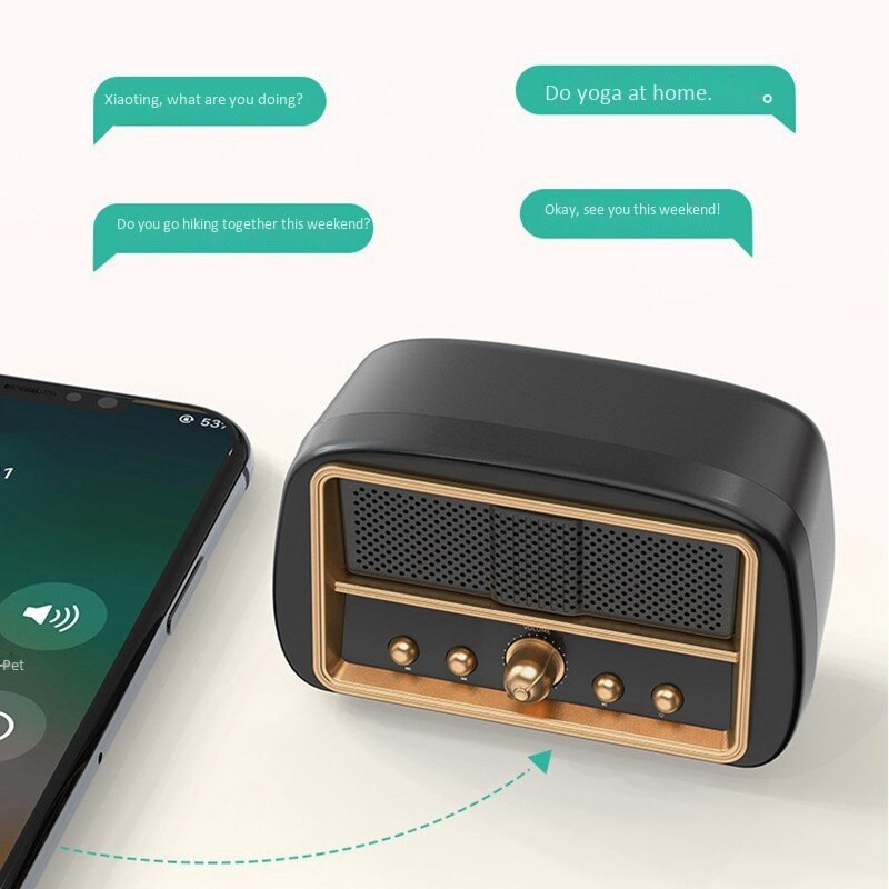 Altoparlanti Bluetooth senza fili retrò altoparlanti regalo creativi per schede Bluetooth tutto'aperto o portatili