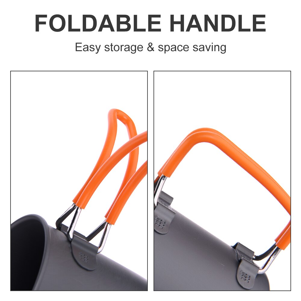 Widesea campeggio tazza di alluminio tazza da esterno turismo caffè bevanda cottura stoviglie attrezzatura da picnic trekking turistico escursionismo viaggi