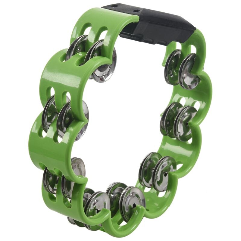 Shamrock Tambourine for Kids and Adults - Easy to Use - Comfortable Hand Held Percussion Instrument - Great for Choirs - Percuss: Default Title