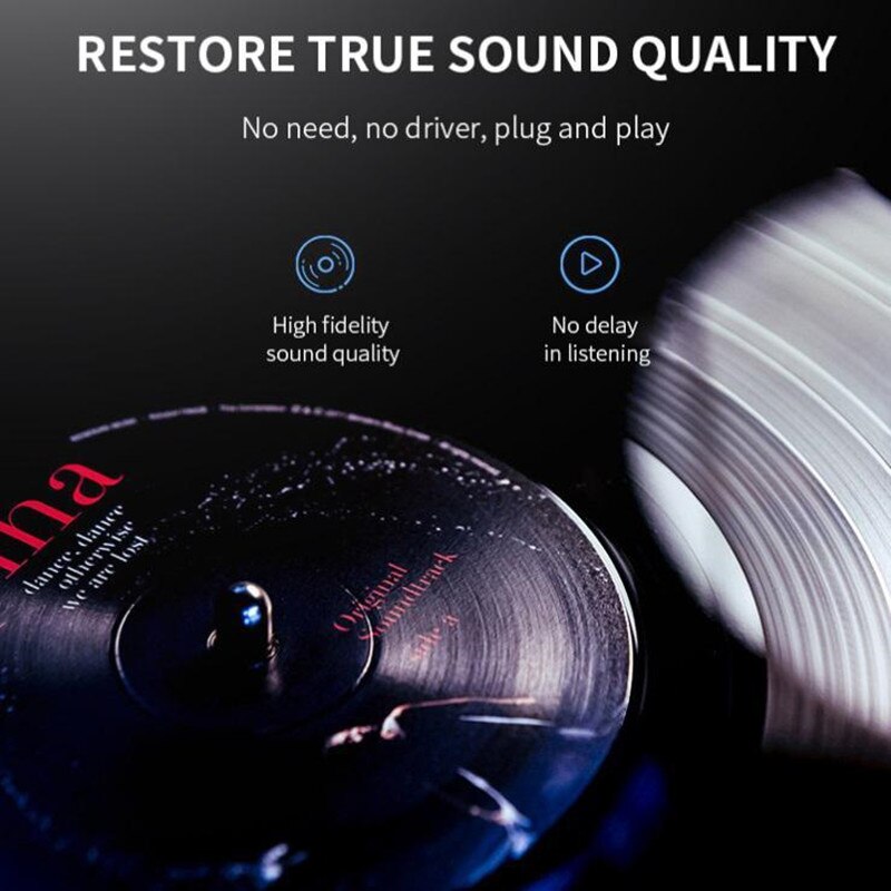 USB PC Bluetooth 5.0 Audio Bluetooth Adapter Bluetooth Module Bluetooth Audio Receiver for Desktop PC Laptop Bluebooth Speak