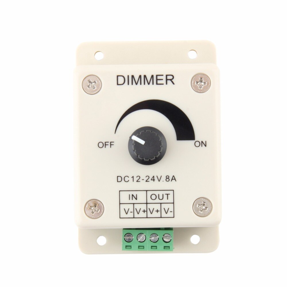 Dc 12V 8A Led Licht Beschermen Strip Dimmer Verstelbare Helderheid Controler Voor Led Strip Licht Lamp Accessoires