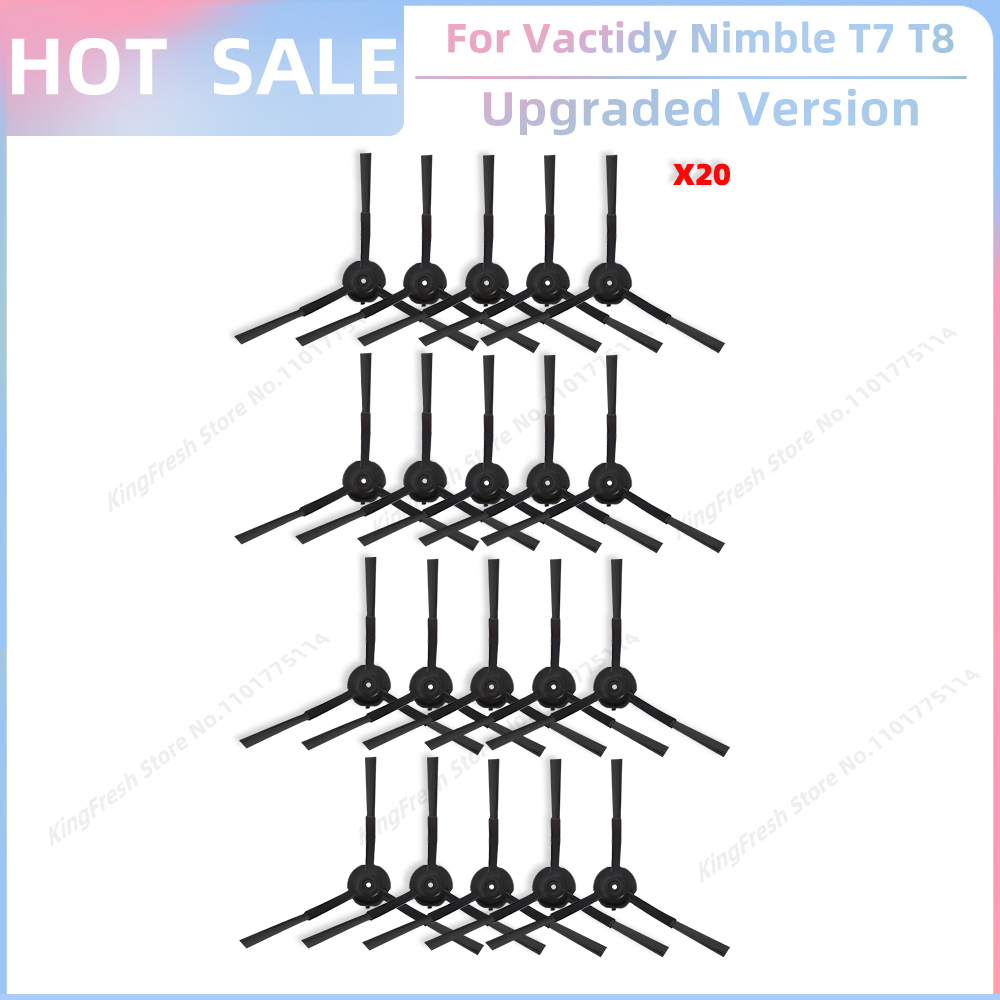 Compatibile con ricambi e accessori per il robot aspirapolvere Vactidy agile T7 T8 Spazzola laterale principale Filtro Hepa Panno per la pulizia: Kaki scuro