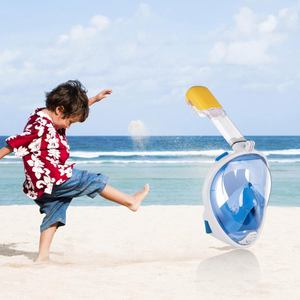 Gafas de buceo subacuáticas antiniebla, Protector de cara completa de buceo, equipo de natación seguro y resistente al agua para adultos