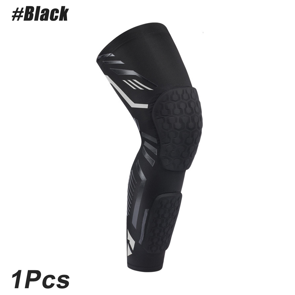 1/2PCS Knee Calf Padded Compression Leg Sleeve Thigh Sports Protective Gear Shin Brace Support for Football Volleyball Soccer
