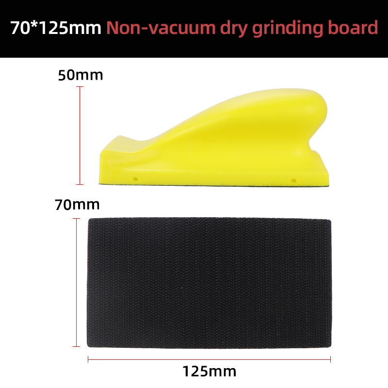 Slipeskiveholder sandpapirunderlag poleringspute håndslipekloss pu-skum slipeskive: Rød