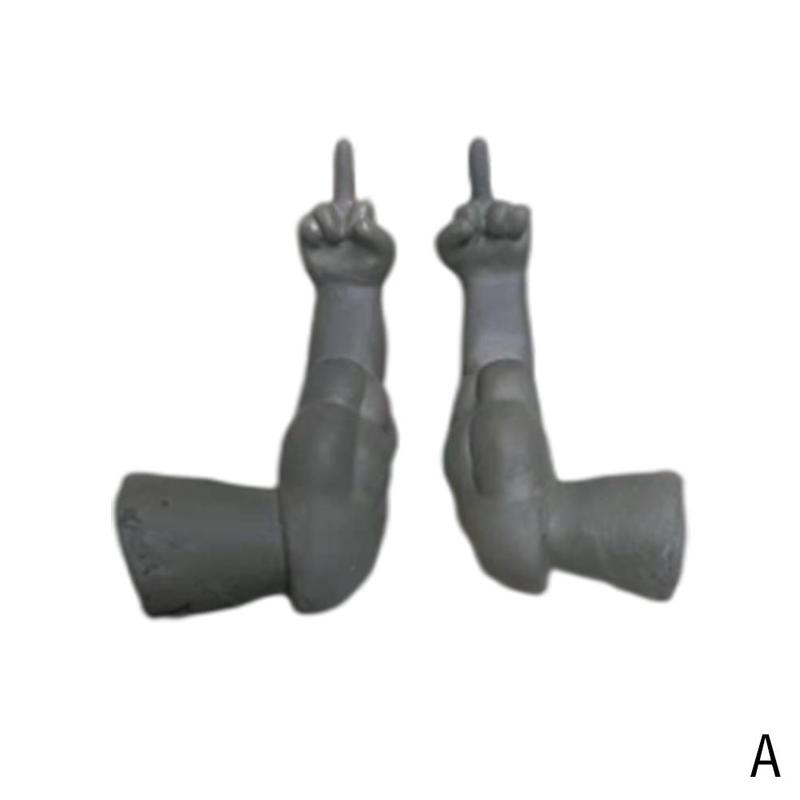 Grappige Kip Spier Arm Kip Vuist Tricky Prank Hand Pet Model Rekwisieten Levert Speelgoed Vinger Cosplay Midden Kostuum Huisdier i1i4: black