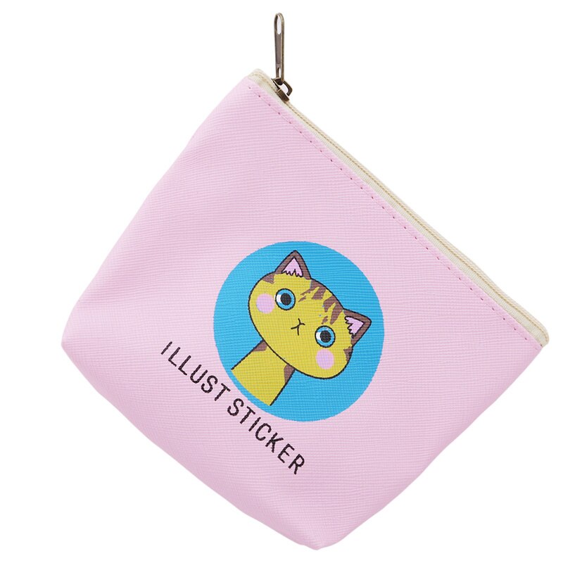 Myntpung dame dame lommebok små myntpungholdere pakke myk solid damemyntpung: Rosa