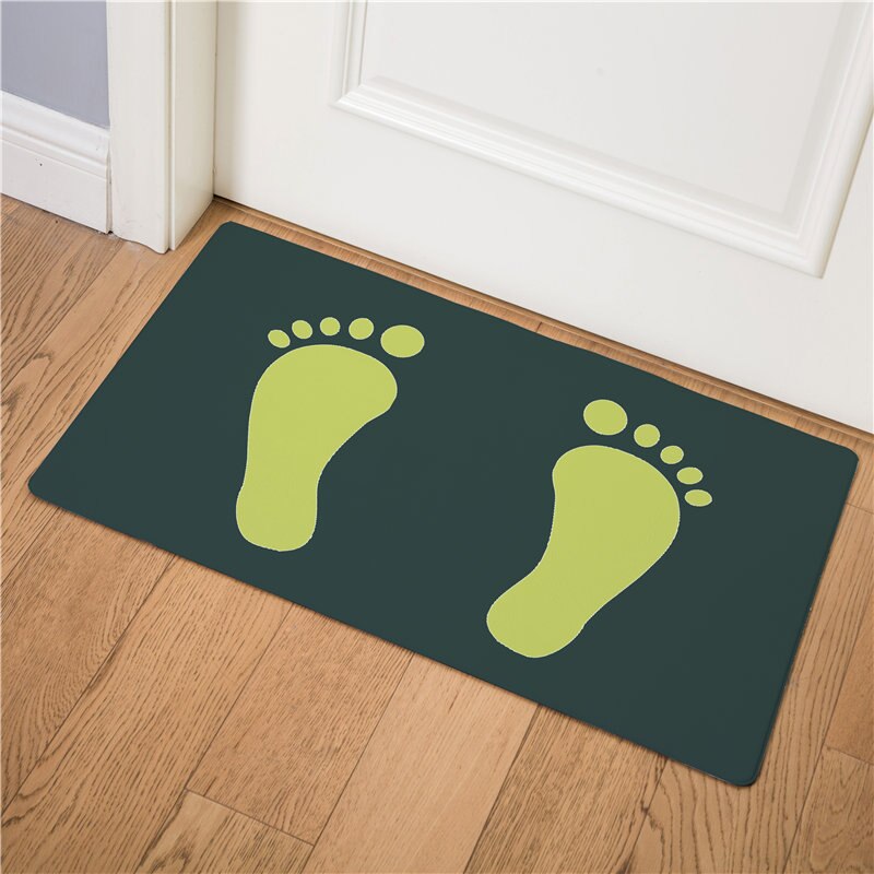 Empreinte facile à nettoyer tapis de sol PVC paillasson antidérapant entrée porte tapis résistant à l'huile cuisine tapis dessin animé imperméable doux tapis: 2